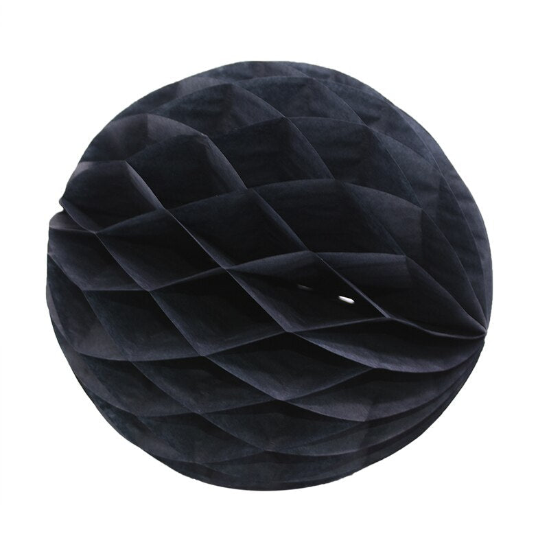 Brightly colored decorative paper balls in various sizes 27