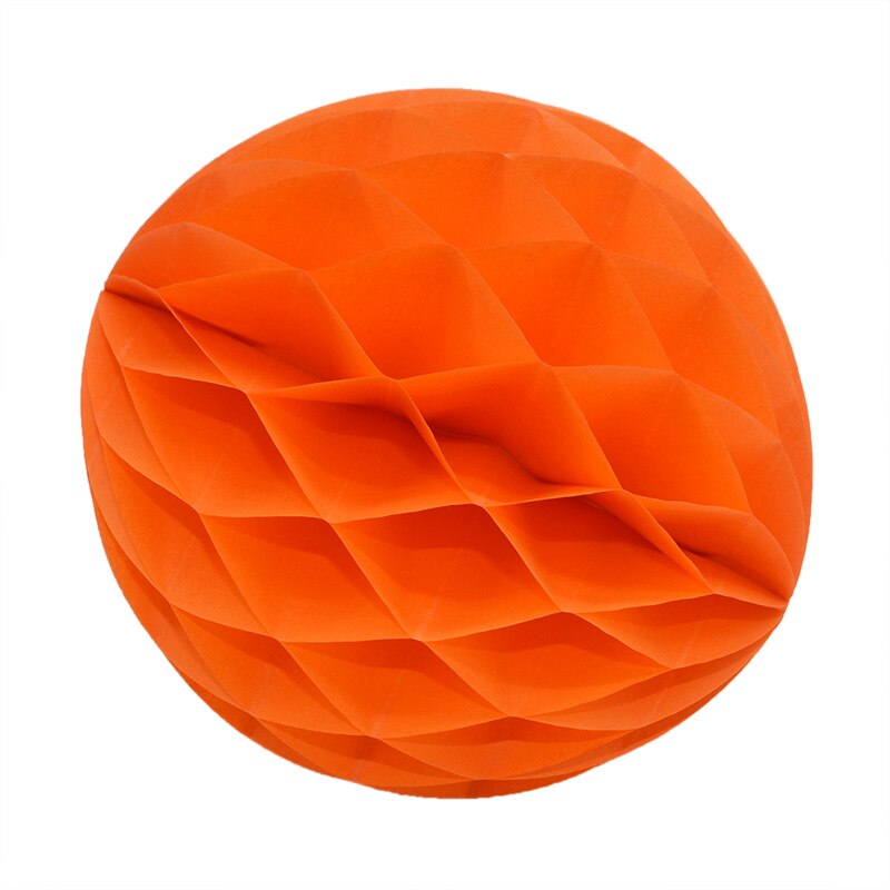 Brightly colored decorative paper balls in various sizes 7