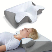Butterfly Memory Foam Neck Pillow with Armrests for Side and Back Sleepers 6