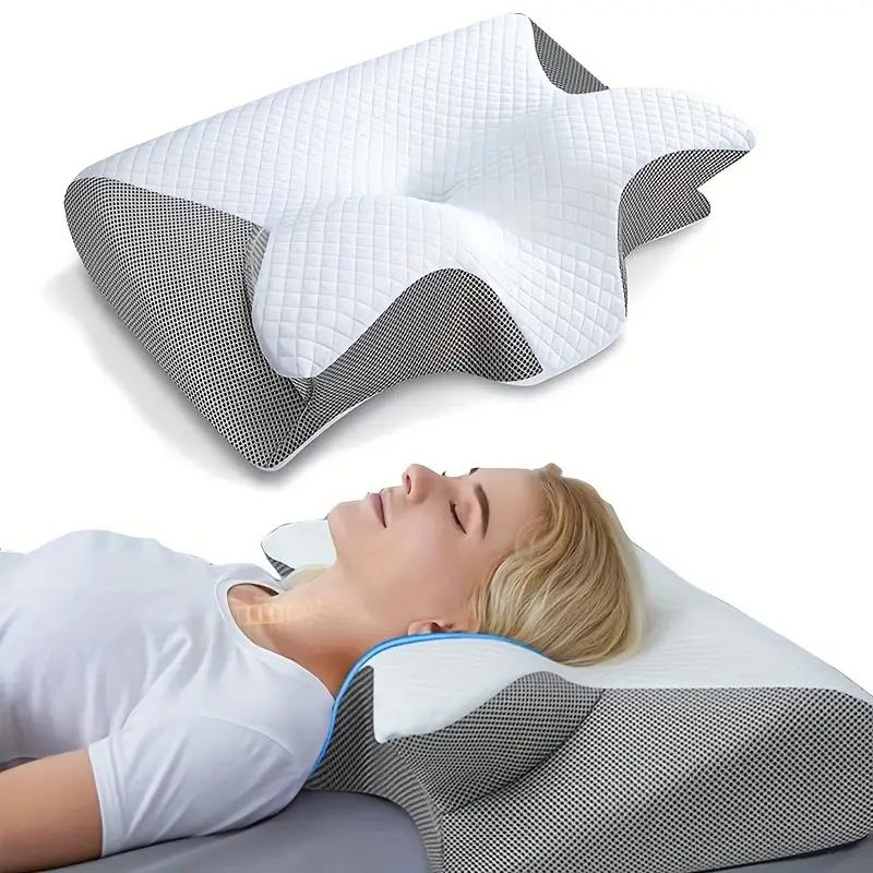 Butterfly Memory Foam Neck Pillow with Armrests for Side and Back Sleepers 6