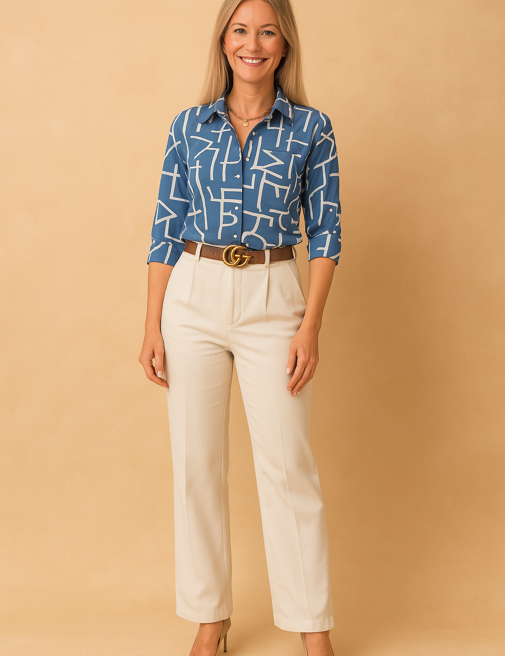 CARMEN | Chic printed shirt blouse 0