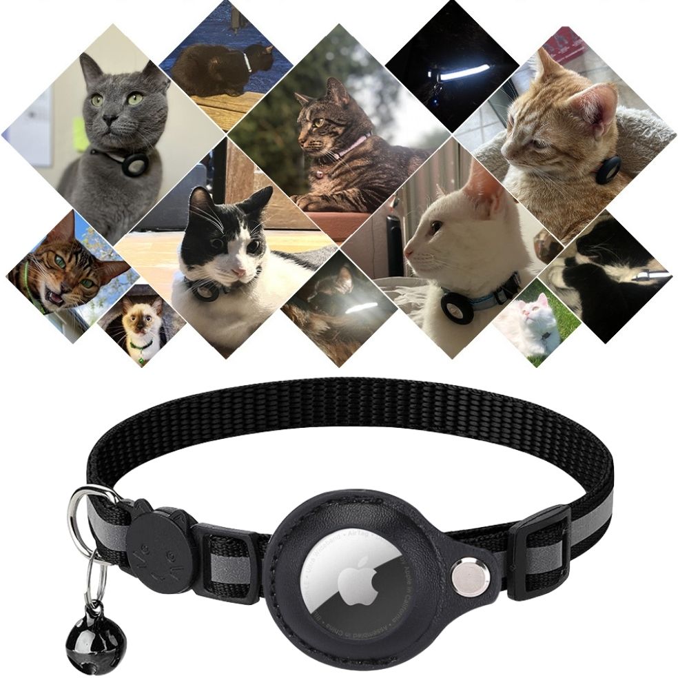 CAT GPS tracker collar with quick-release fastener and reflective design for improved night visibility 5