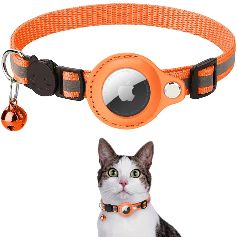 CAT GPS tracker collar with quick-release fastener and reflective design for improved night visibility 7