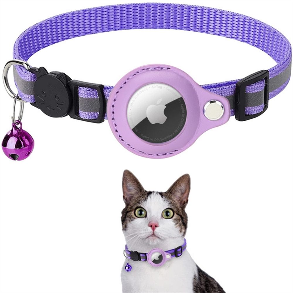 CAT GPS tracker collar with quick-release fastener and reflective design for improved night visibility 9