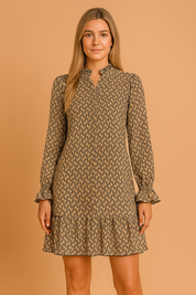 CHARICE | Elegant Long Sleeve Dress 1