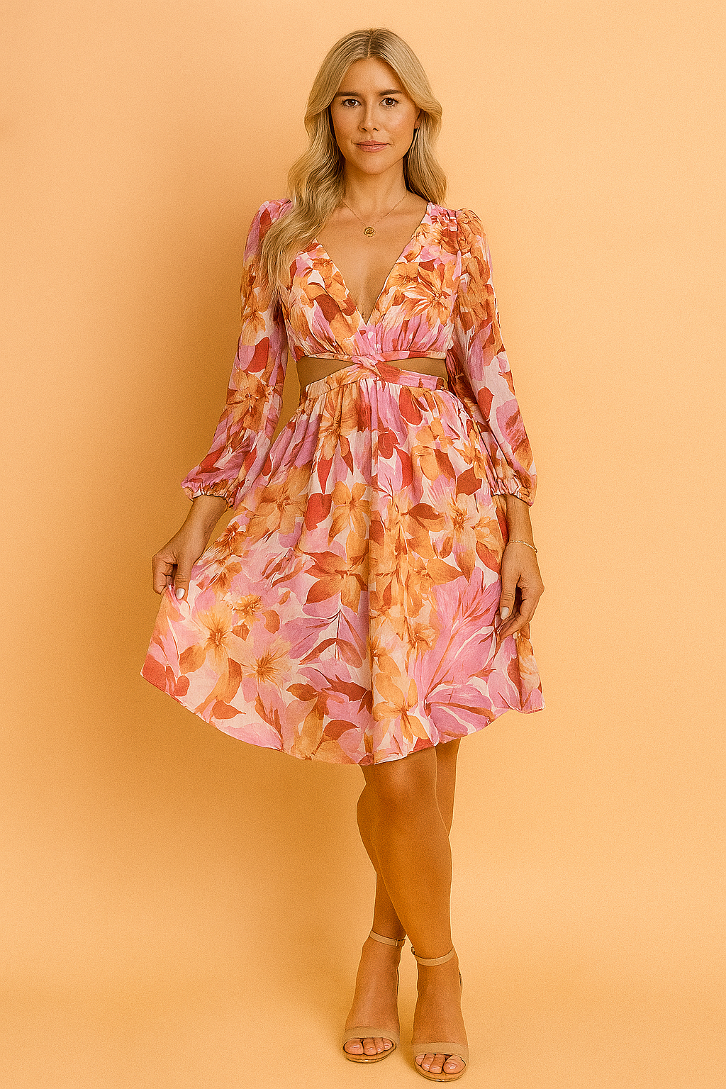 CHLOWY | Comfortable Floral Short Women's Dress 0