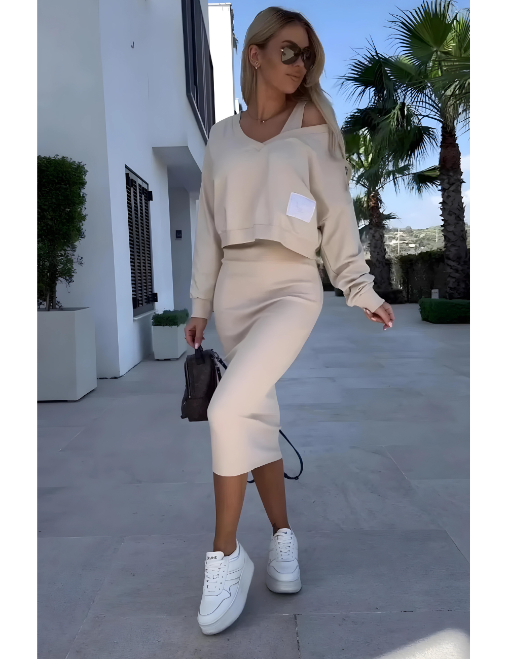 CLAIRE | Cozy Dress and Sweater Set 0