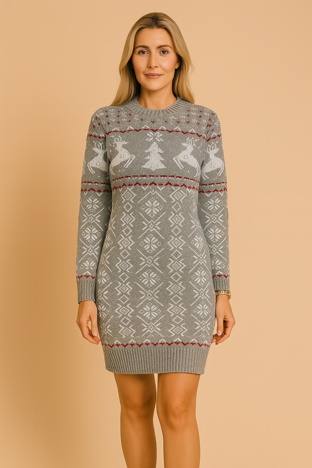 CRISTY | Warm Winter Christmas Dress for Women 0