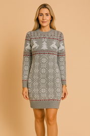 CRISTY | Warm Winter Christmas Dress for Women 0