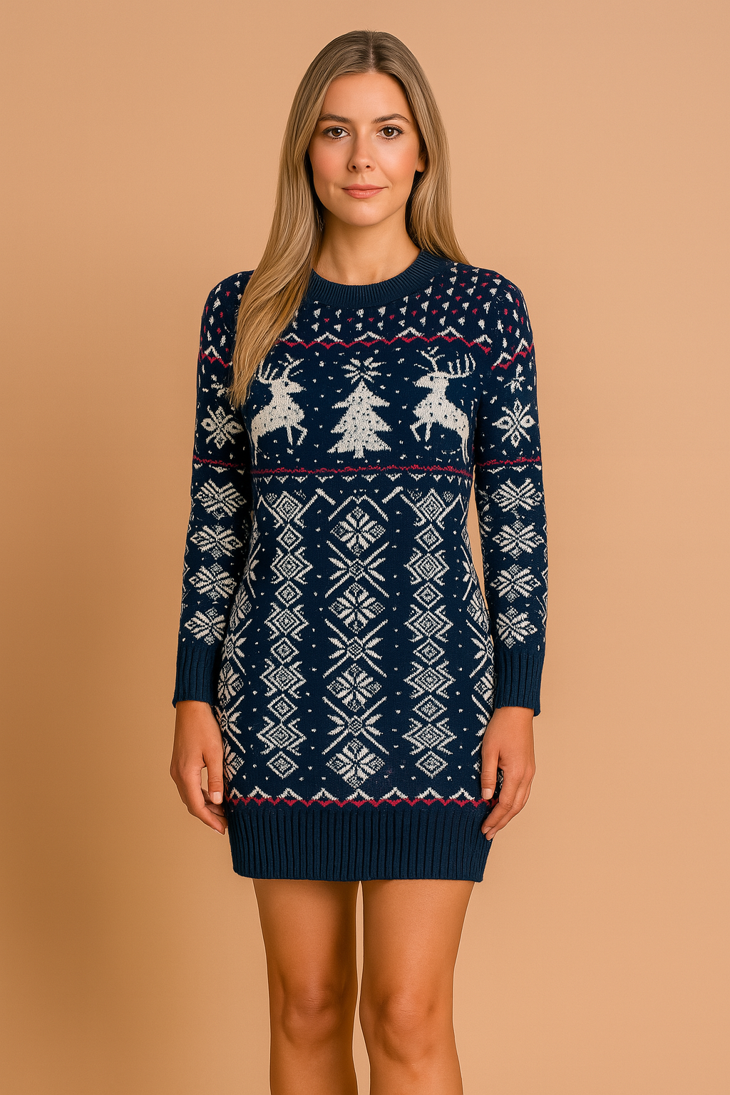 CRISTY | Warm Winter Christmas Dress for Women 1