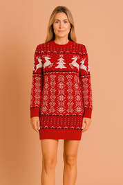 CRISTY | Warm Winter Christmas Dress for Women 2