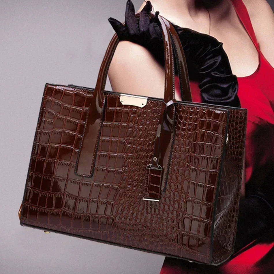 CROCODILE | Trendy Designer Croco Handbag 1