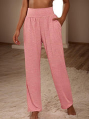 CRYSTAL | Comfy Baby Pink Plain Pants 1