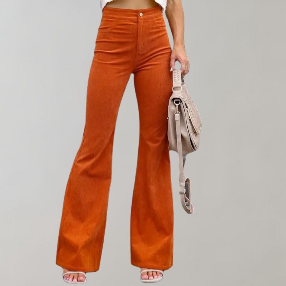 Callie | Trendy Corduroy Flared Trousers 1