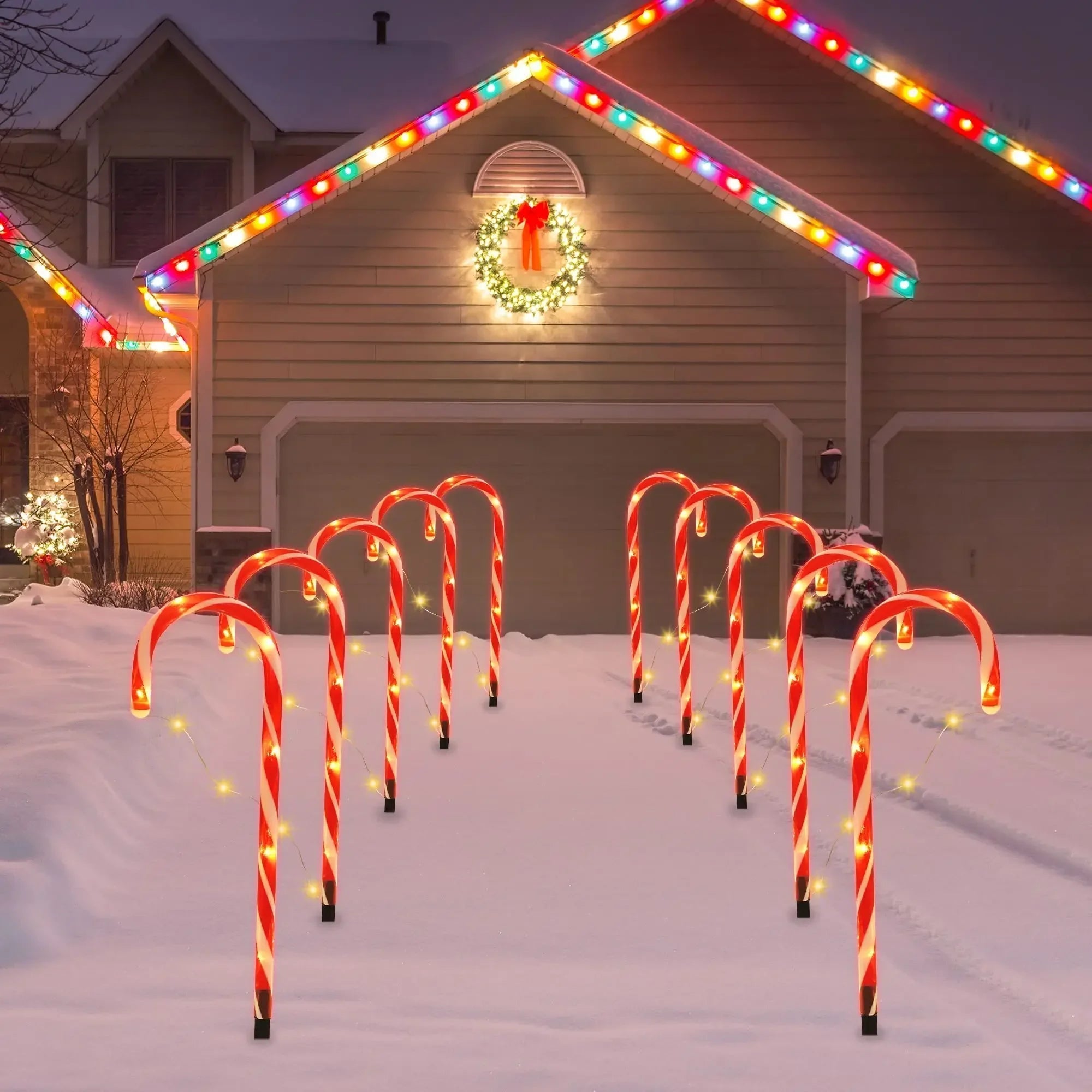 CandyCaneLuxe | Waterproof LED Christmas lights for outdoor decoration 1