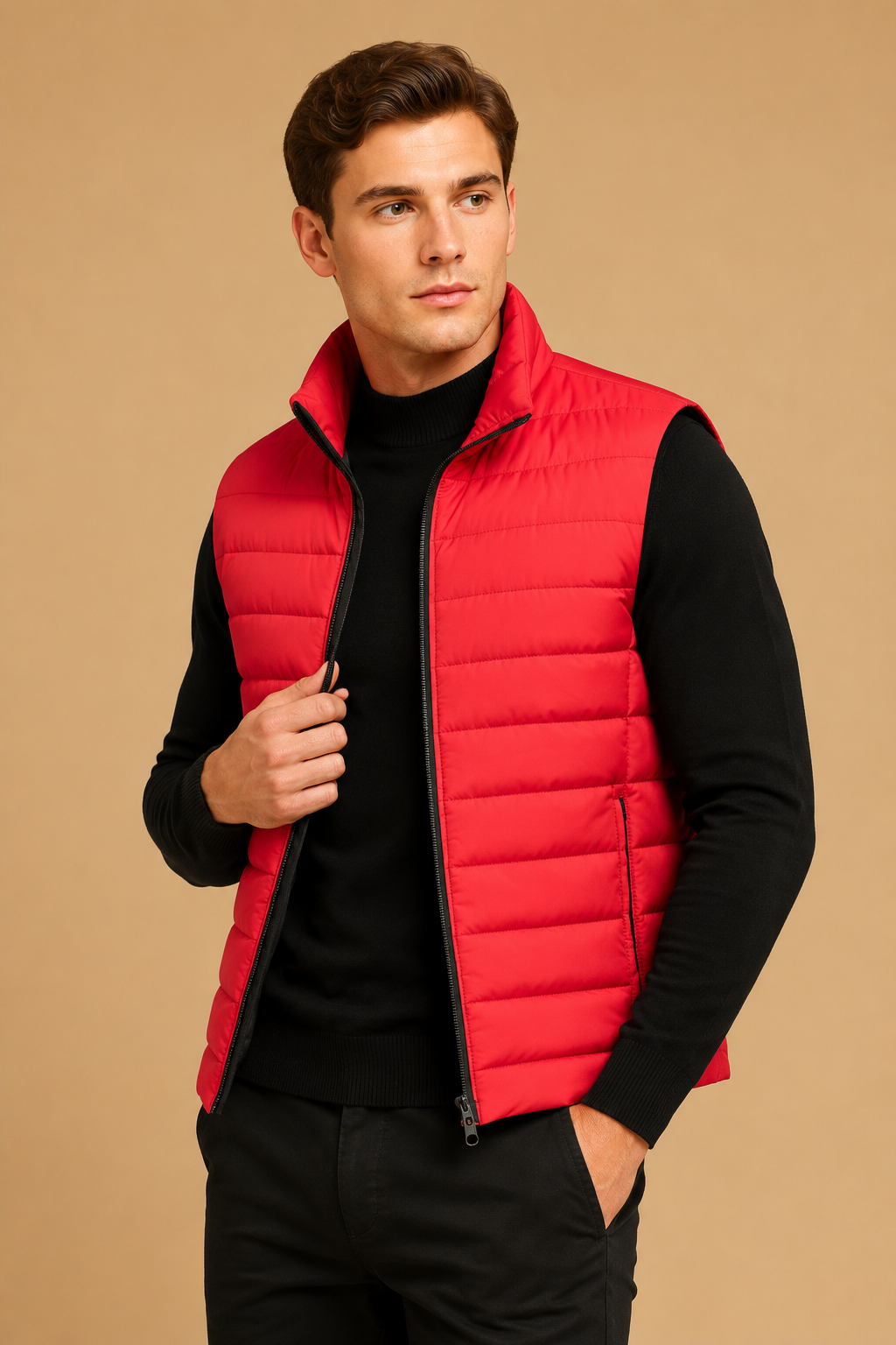 Dawson | Men's Lightweight Quilted Puffer Vest with Full Zip