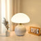 Ceramic LED Table Lamp, Mushroom Design with Adjustable Color Temperature for Bedside or Desk – Blush Cloud Finish 0