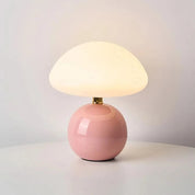 Ceramic LED Table Lamp, Mushroom Design with Adjustable Color Temperature for Bedside or Desk – Blush Cloud Finish 7