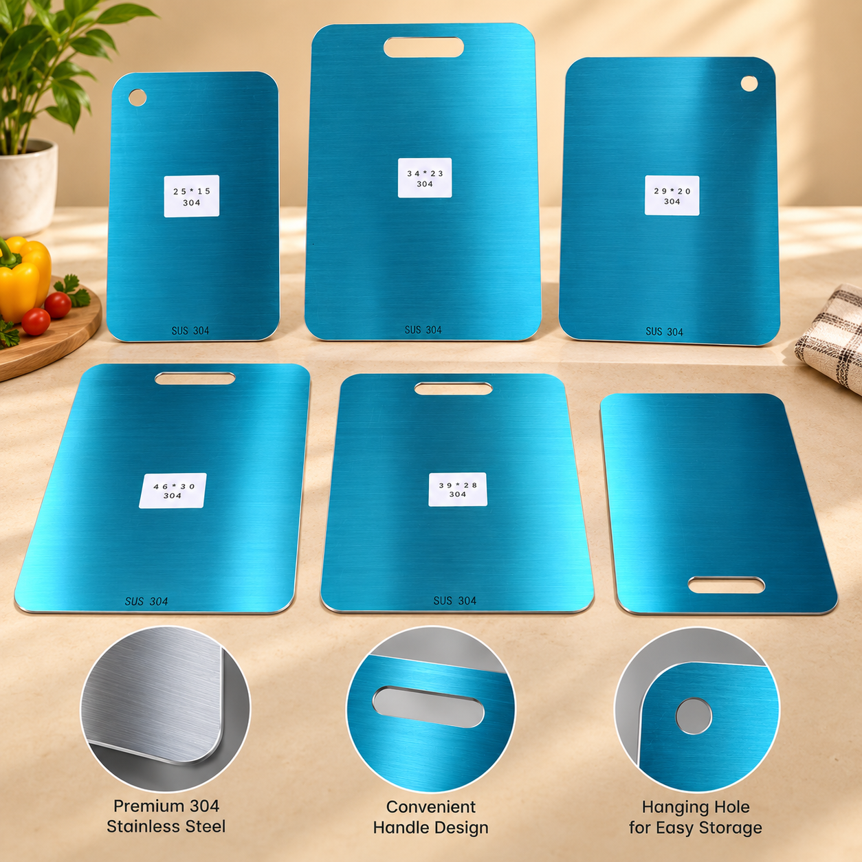 HEALTHY KITCHEN – Titanium kitchen board without BPA and microplastics