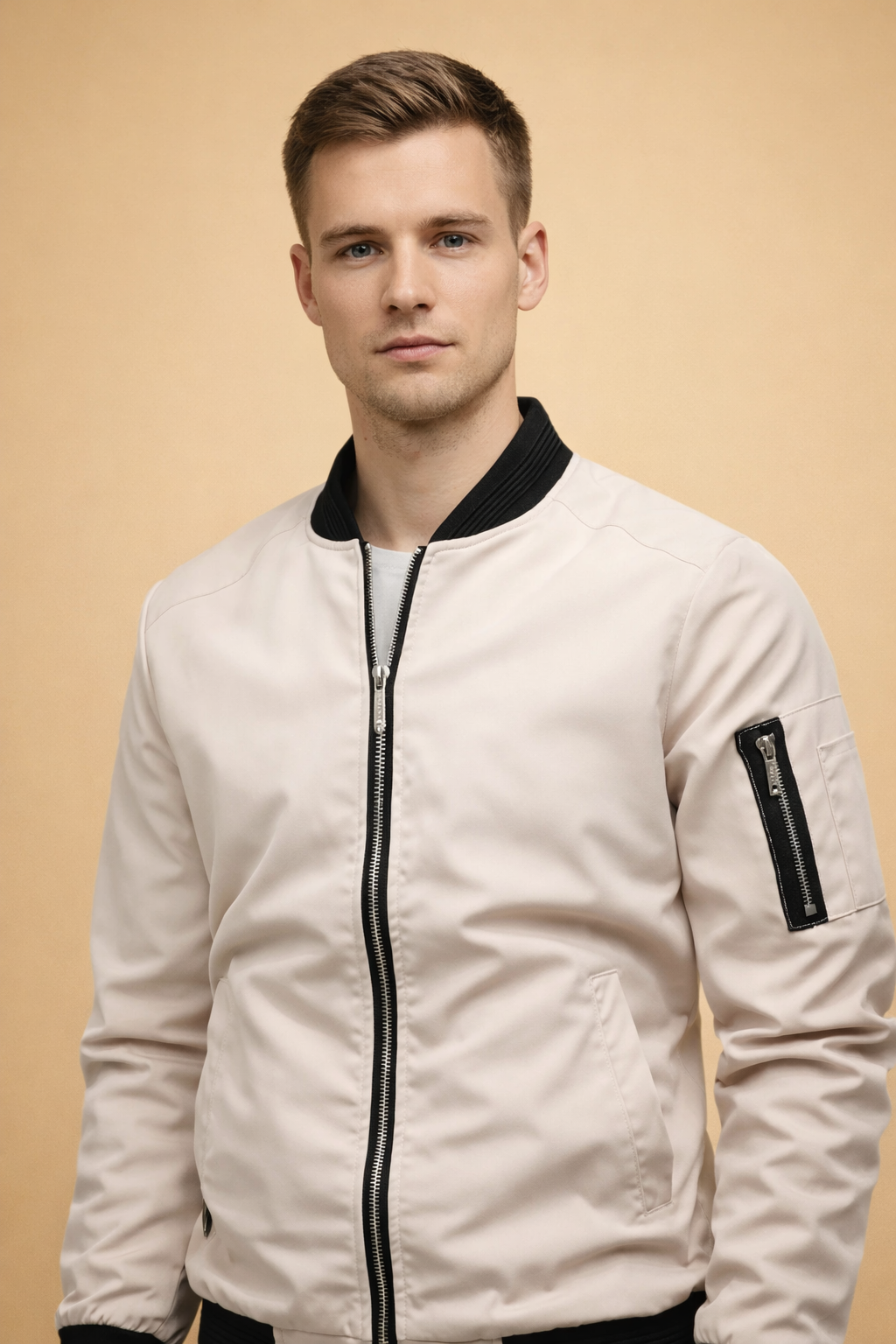 Gary | Lightweight Bomber Jacket with Zip and Pockets