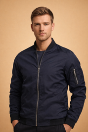 Gary | Lightweight Bomber Jacket with Zip and Pockets