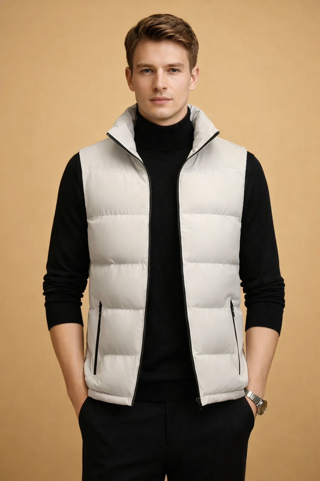Men's Lightweight Quilted Bodywarmer for Comfort Padded Fabric