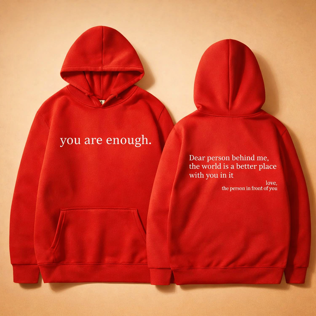 Lena | Oversized hoodie with motivational slogan
