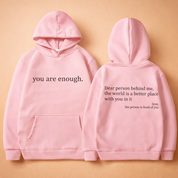 Lena | Oversized hoodie with motivational slogan