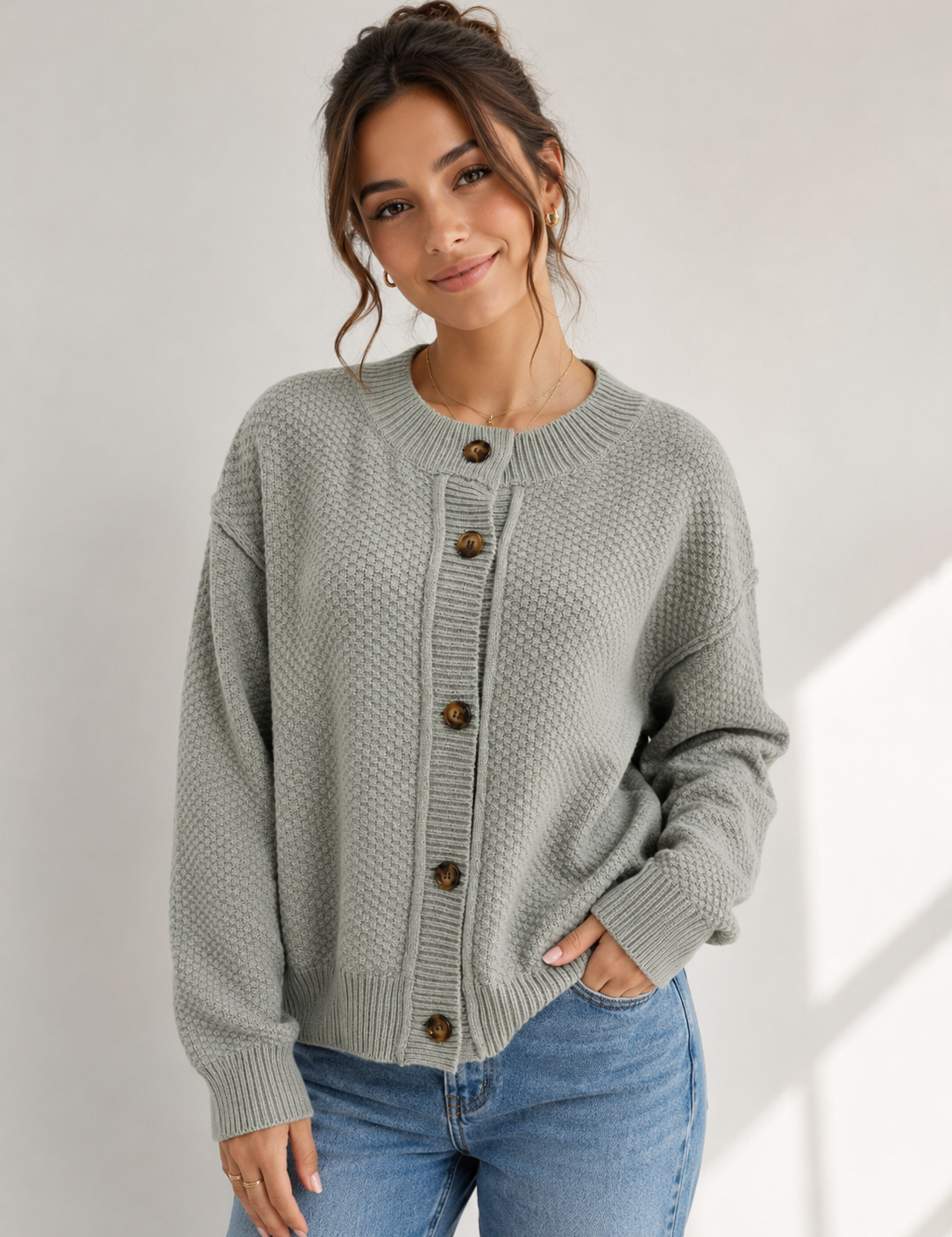 Melissa | Short Button Cardigan