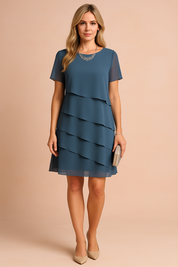 Chelsea | Asymmetrical Layered Dress 1