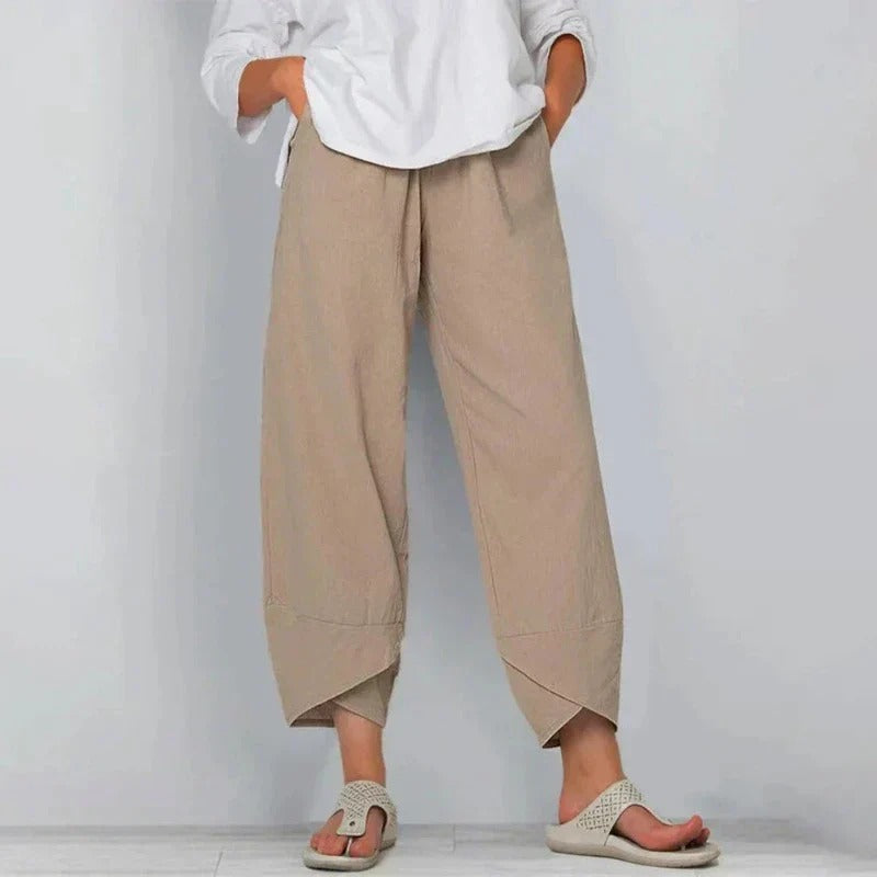 Chic Summer Pants for Women - Elegant Lightweight Trousers for Effortless Style 0