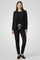 Chic Women's Tailored Trouser Set with Lapel Collar and Elastic Waistband for Effortless Style 0