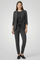 Chic Women's Tailored Trouser Set with Lapel Collar and Elastic Waistband for Effortless Style 5