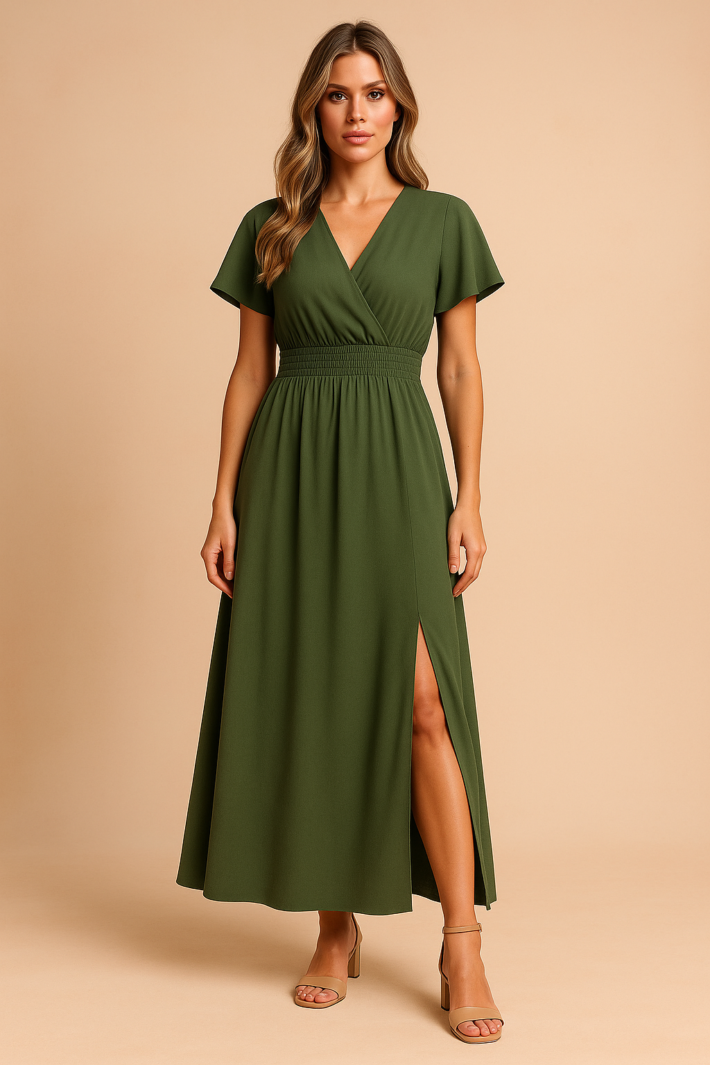 Chloe | Flowy V-Neck Summer Dress 0