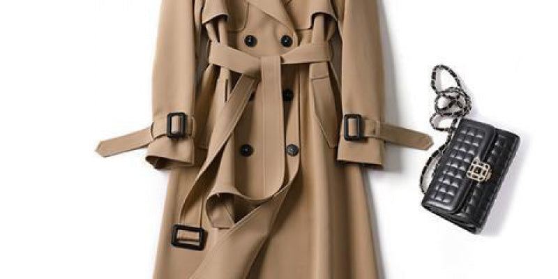 Christai | Women's Long Trench Coat | Buttoned Down Jacket 0