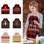 Christmas-themed apron in linen 1