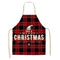 Christmas-themed apron in linen 12