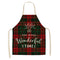 Christmas-themed apron in linen 17