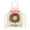 Christmas-themed apron in linen 21
