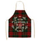 Christmas-themed apron in linen 25