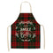 Christmas-themed apron in linen 26