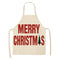 Christmas-themed apron in linen 27
