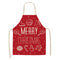 Christmas-themed apron in linen 3