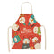 Christmas-themed apron in linen 4