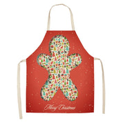 Christmas-themed apron in linen 5