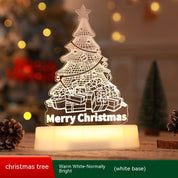 Christmas Decoration 3D Lamp Acrylic LED Night Light New Year Valentine's Day Christmas Children's Gift Christmas Ornament 0