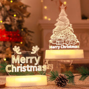 Christmas Decoration 3D Lamp Acrylic LED Night Light New Year Valentine's Day Christmas Children's Gift Christmas Ornament 1