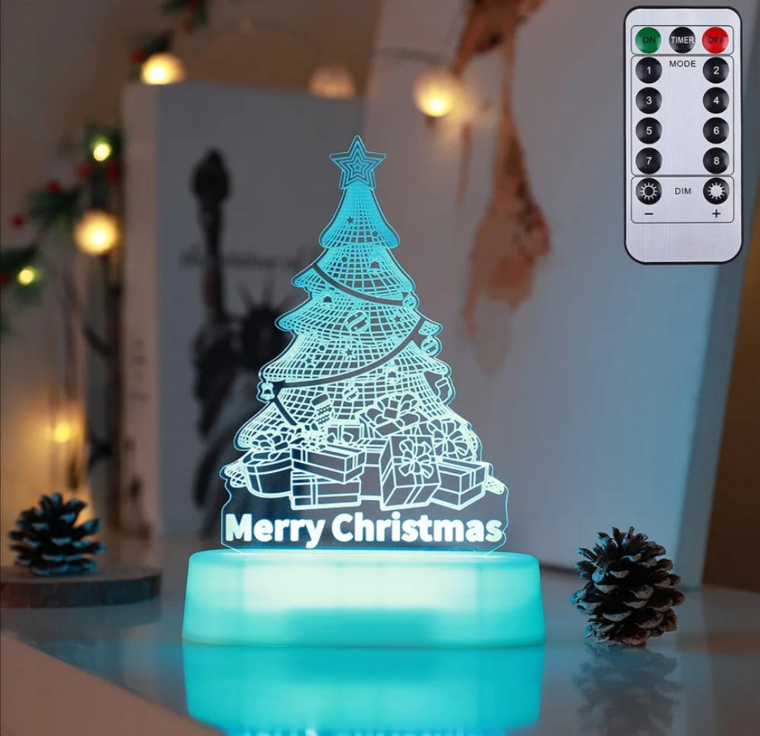 Christmas Decoration 3D Lamp Acrylic LED Night Light New Year Valentine's Day Christmas Children's Gift Christmas Ornament 10