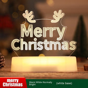 Christmas Decoration 3D Lamp Acrylic LED Night Light New Year Valentine's Day Christmas Children's Gift Christmas Ornament 9