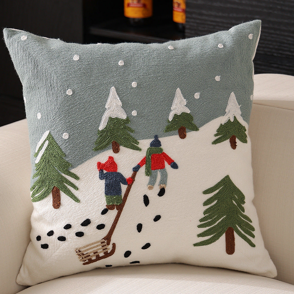 Christmas Party Pillowcase Home Snowflake 0